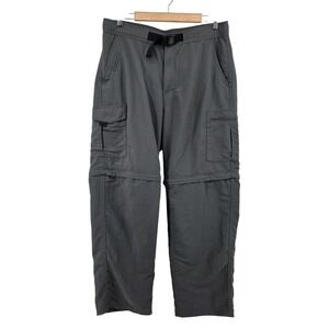 Nordic Track‎ Cargo Pants Men's Convertible Belted Pockets 34x30 Grey